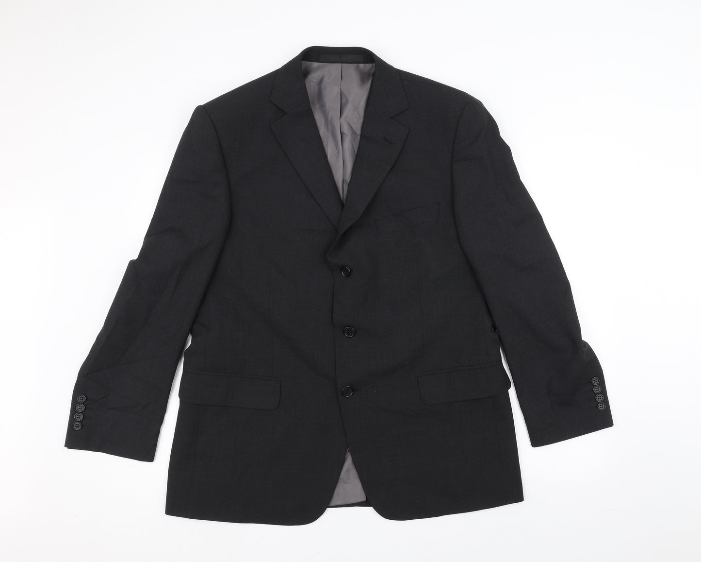 Marks and Spencer Mens Black   Jacket Suit Jacket Size 42