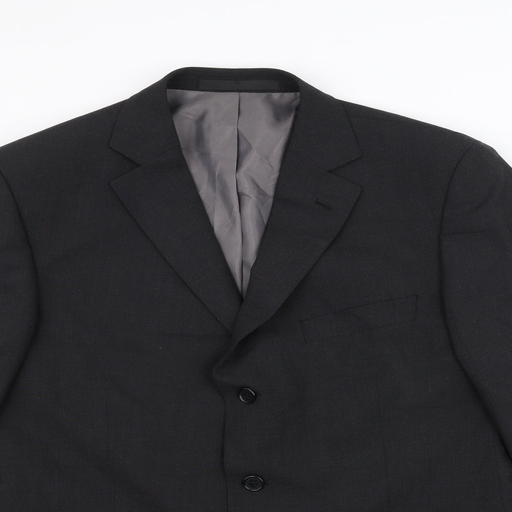 Marks and Spencer Mens Black   Jacket Suit Jacket Size 42