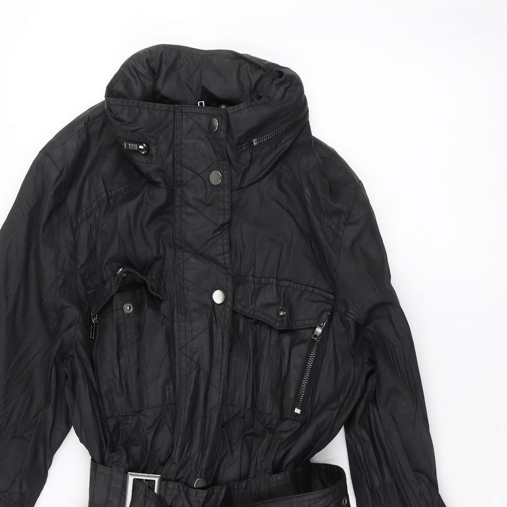 F&F Womens Black   Overcoat Coat Size 20