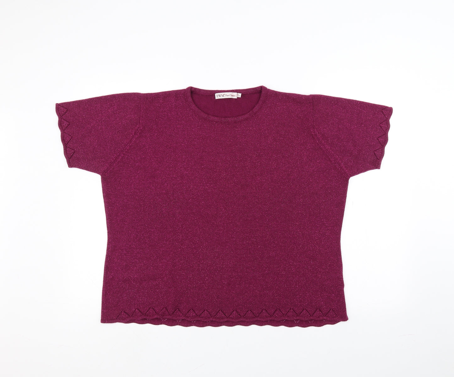 EWM Womens Pink   Basic T-Shirt Size XL