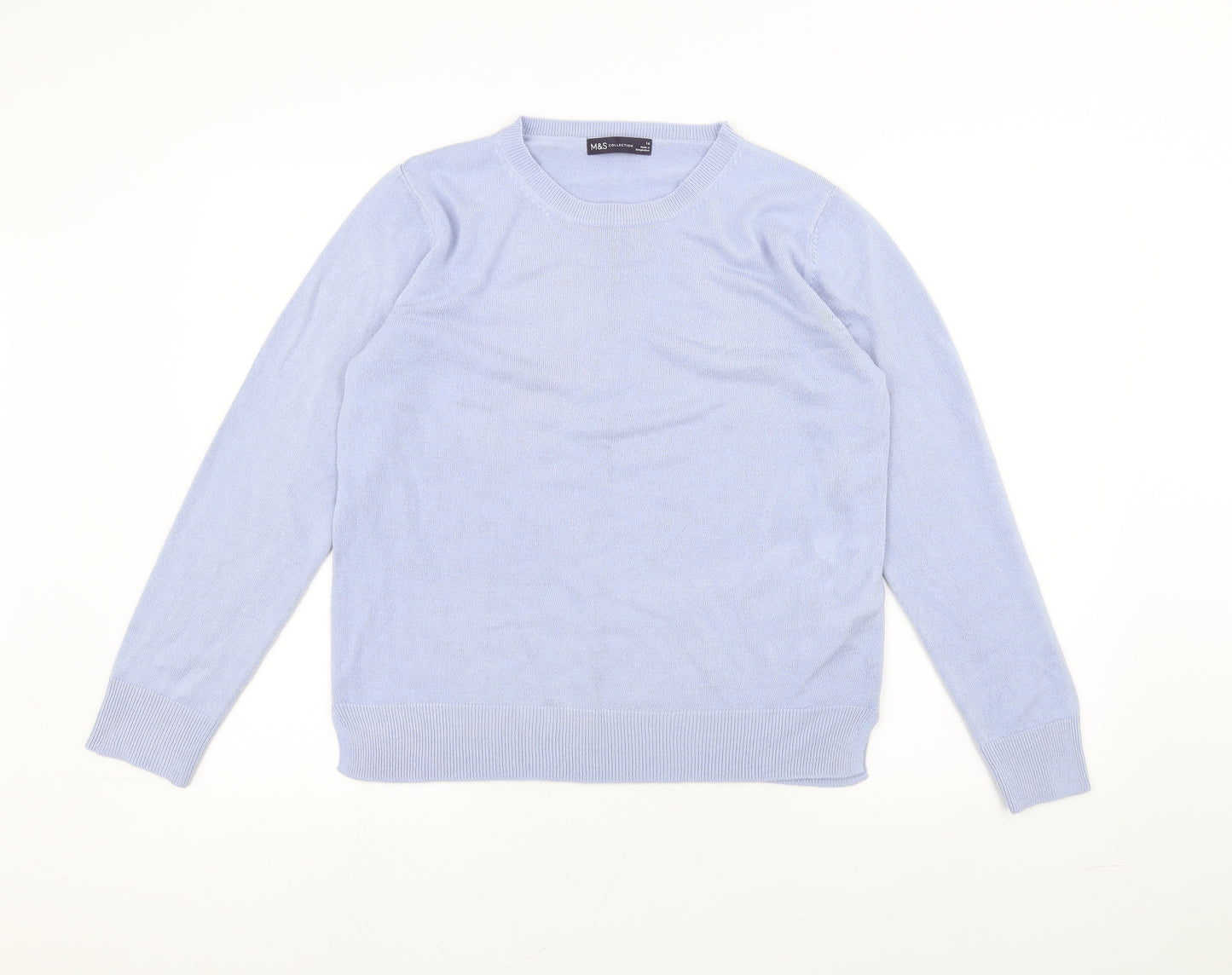 Marks and Spencer Womens Blue   Pullover Jumper Size 14