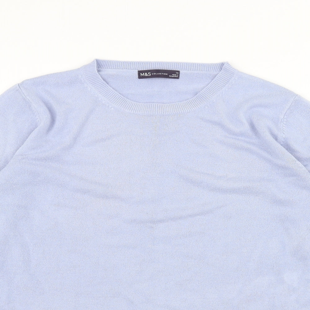 Marks and Spencer Womens Blue   Pullover Jumper Size 14