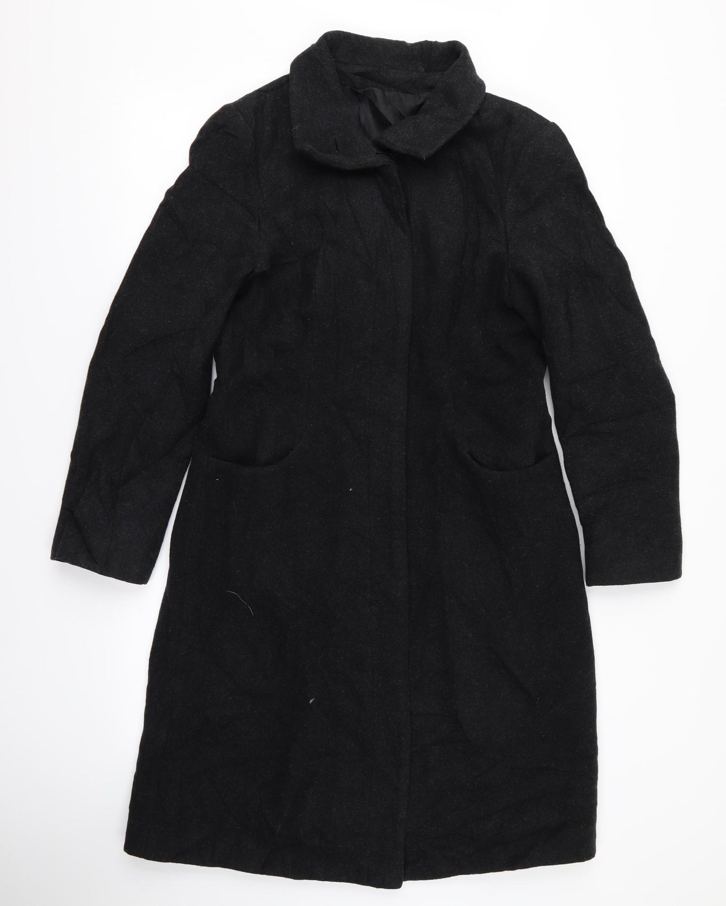 Preworn Womens Black   Overcoat Jacket Size M