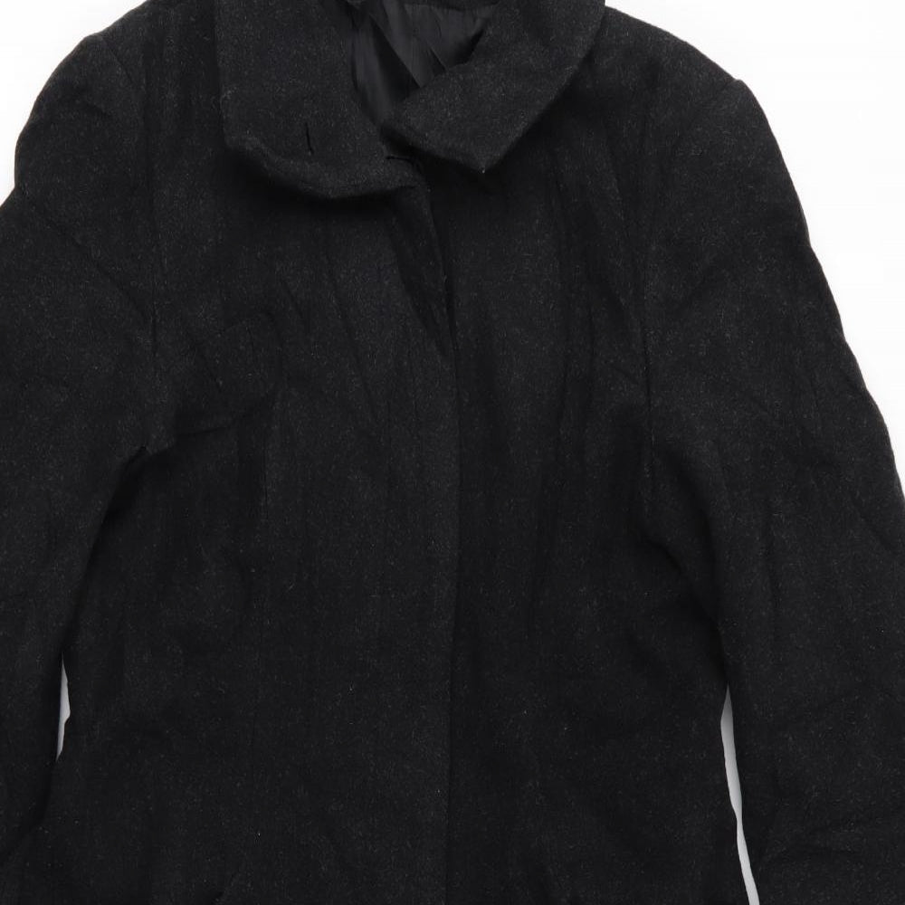 Preworn Womens Black   Overcoat Jacket Size M