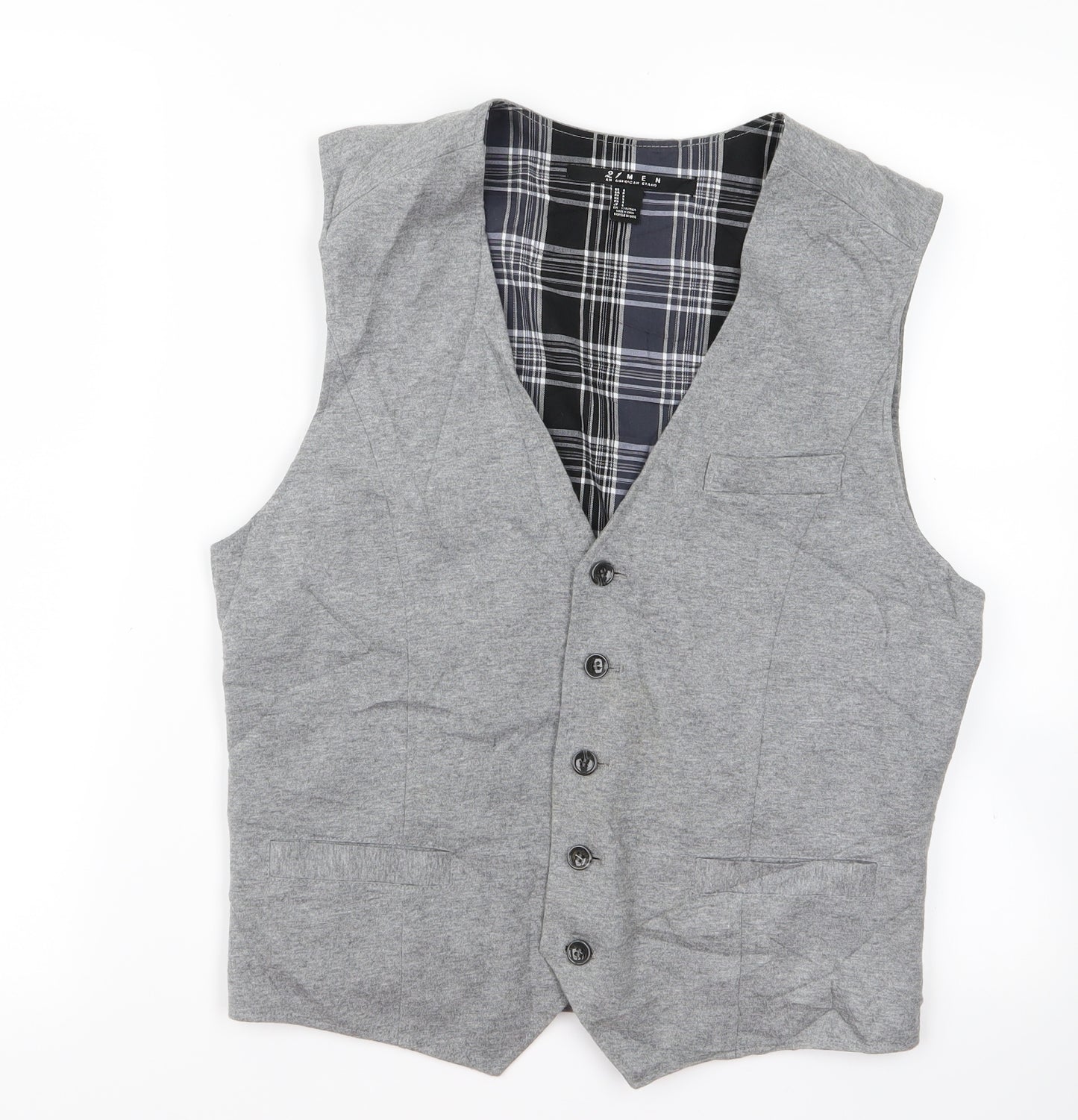 Preworn Mens Grey   Gilet Jacket Size M