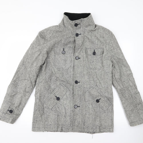 Tom Wolfe Womens Grey   Overcoat Jacket Size M