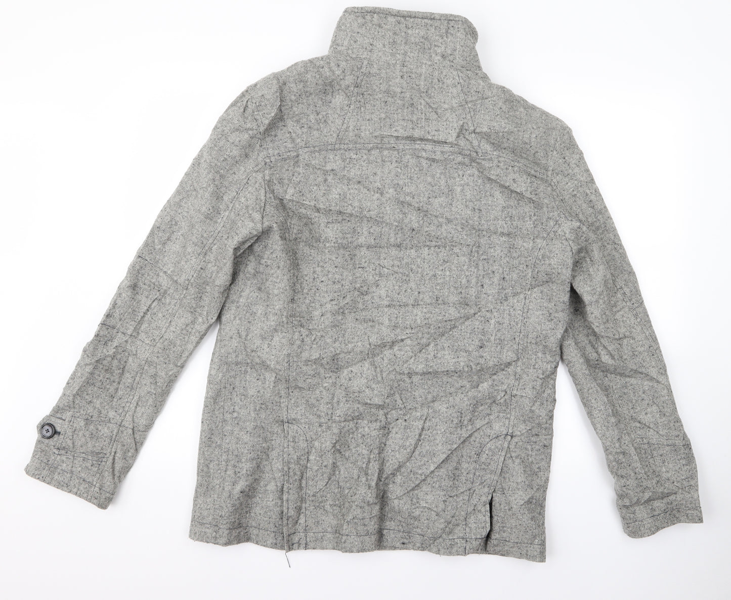 Tom Wolfe Womens Grey   Overcoat Jacket Size M