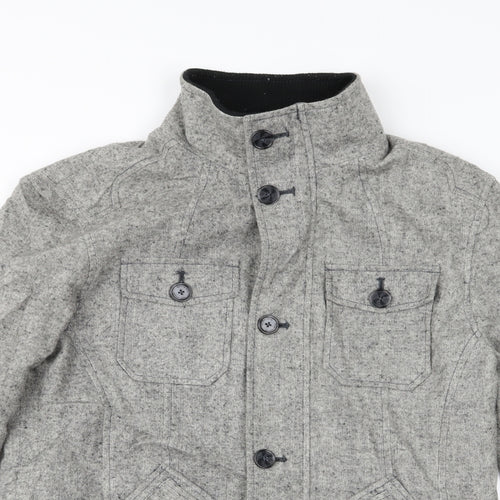 Tom Wolfe Womens Grey   Overcoat Jacket Size M