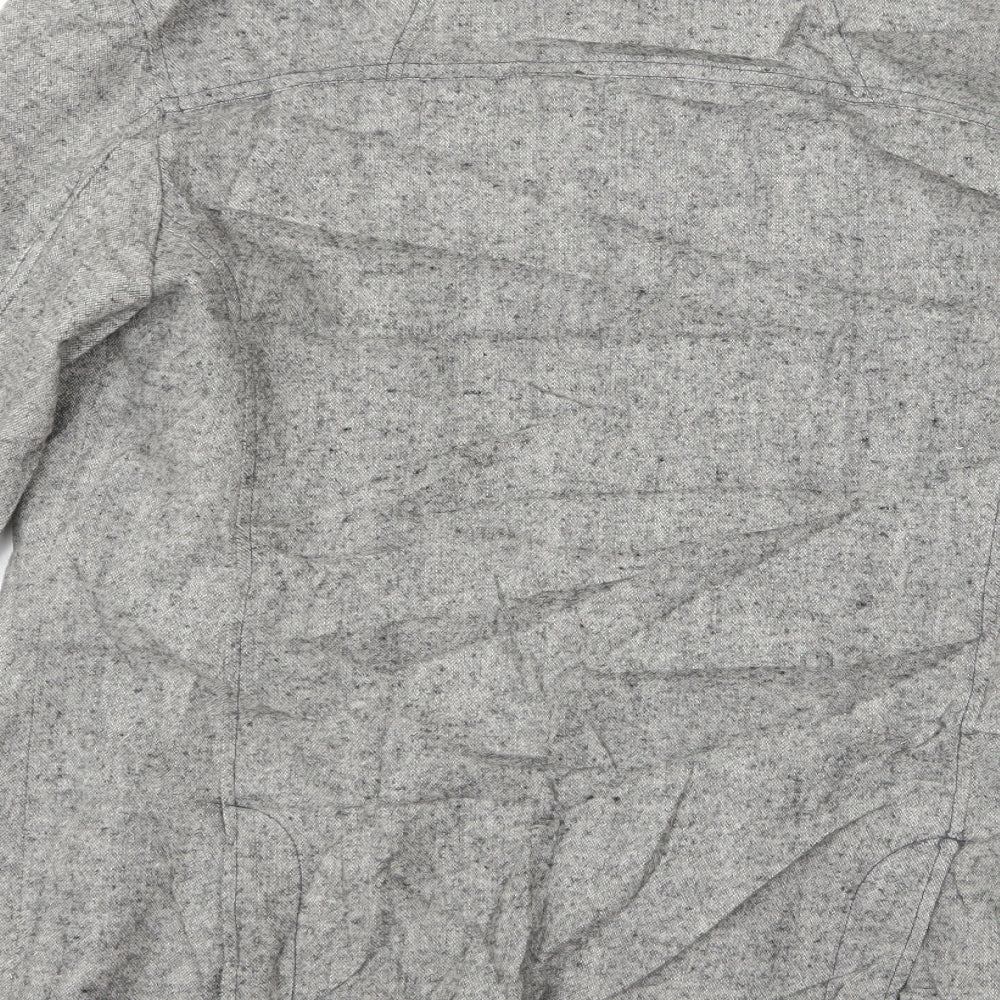 Tom Wolfe Womens Grey   Overcoat Jacket Size M