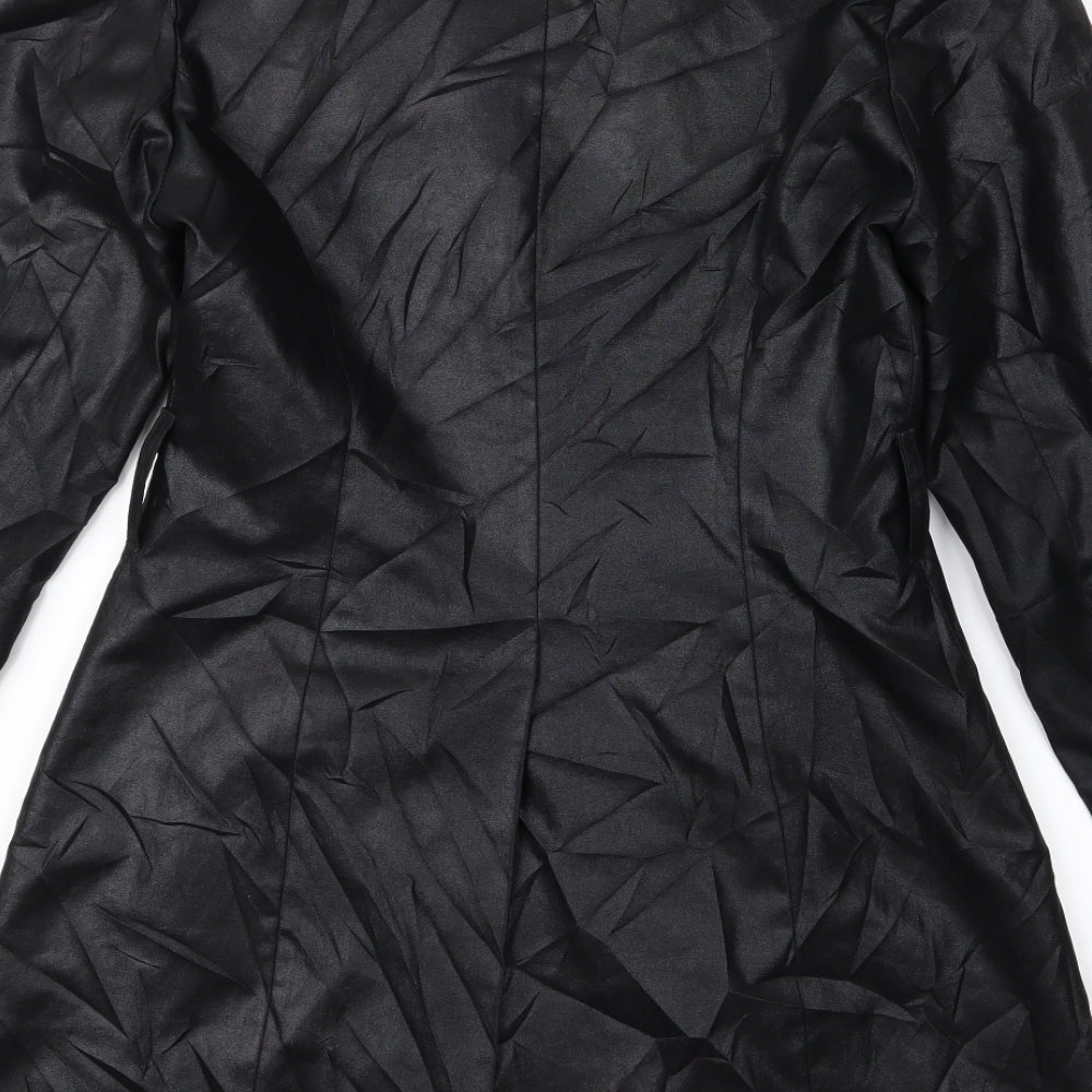 robe Womens Black   Overcoat Jacket Size 10