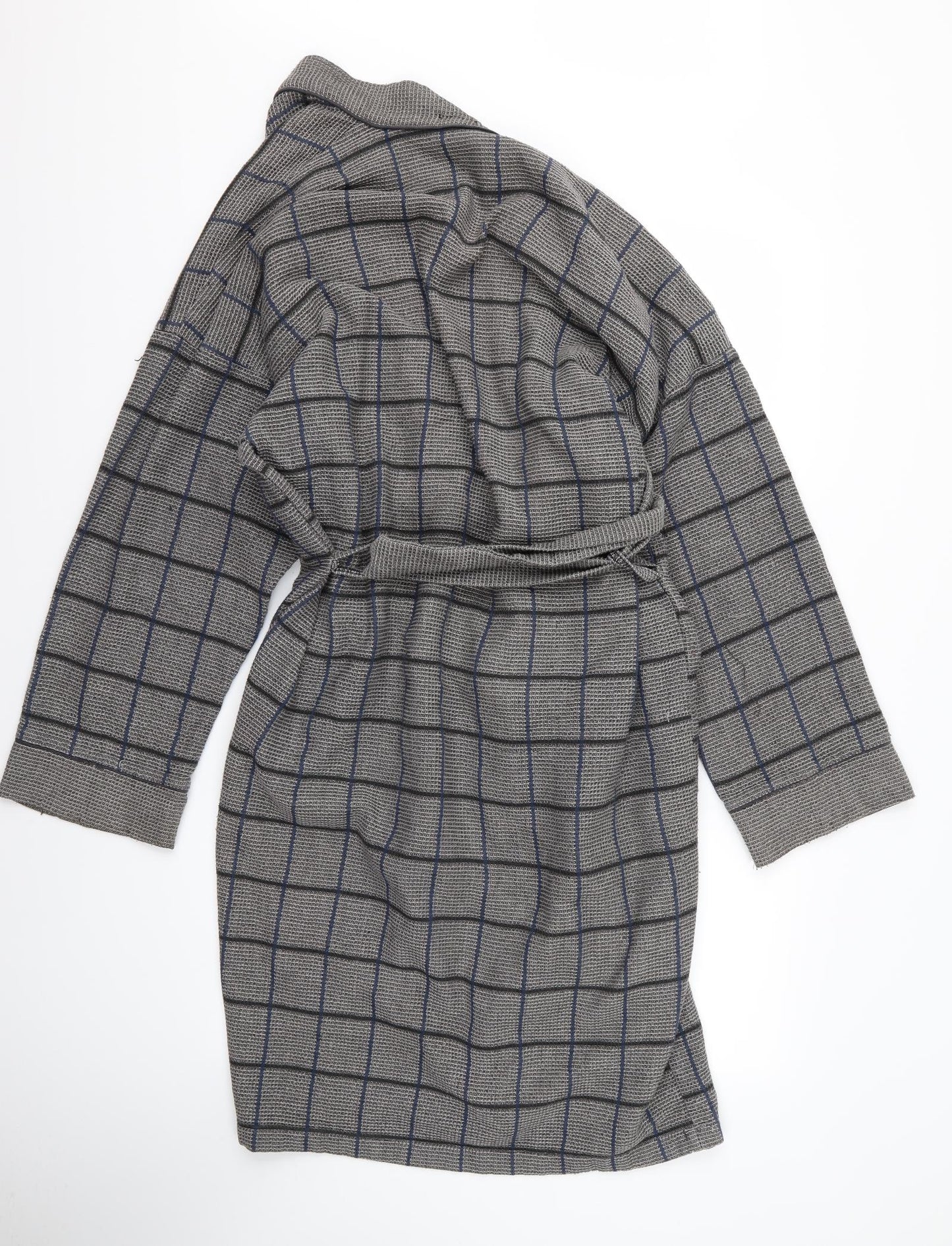 Preworn Mens Grey  Rayon  Robe Size M