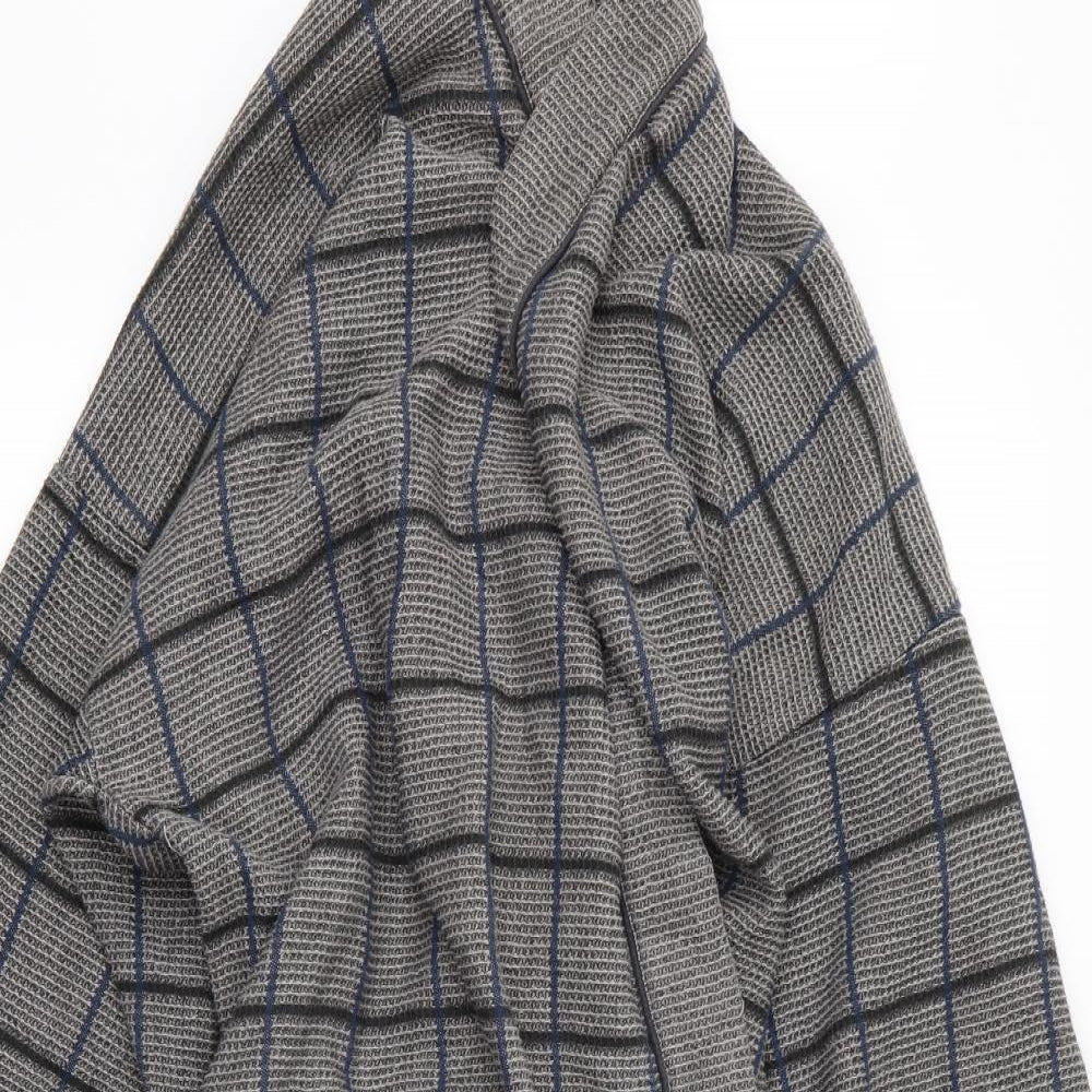 Preworn Mens Grey  Rayon  Robe Size M