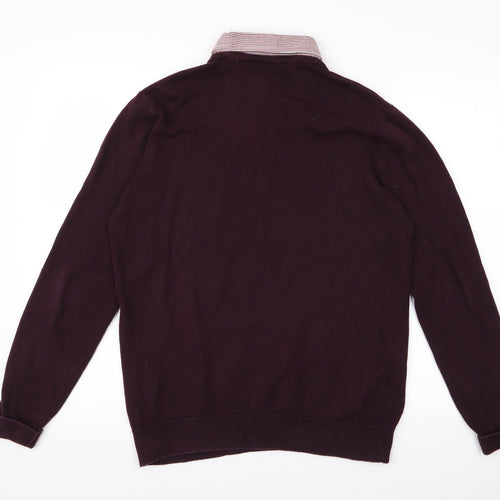 George Mens Red   Pullover Jumper Size S