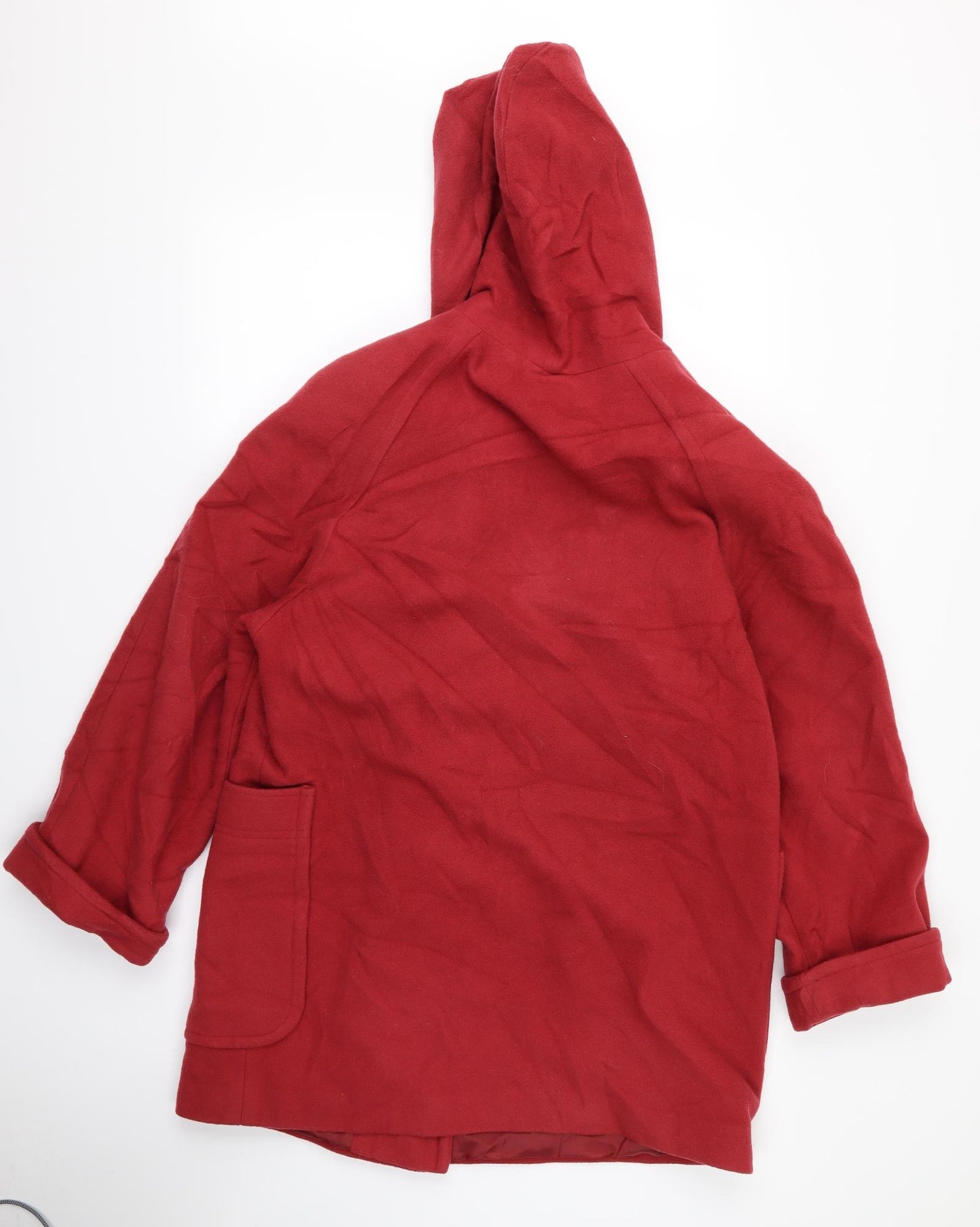 NuAge Womens Red   Overcoat Jacket Size L