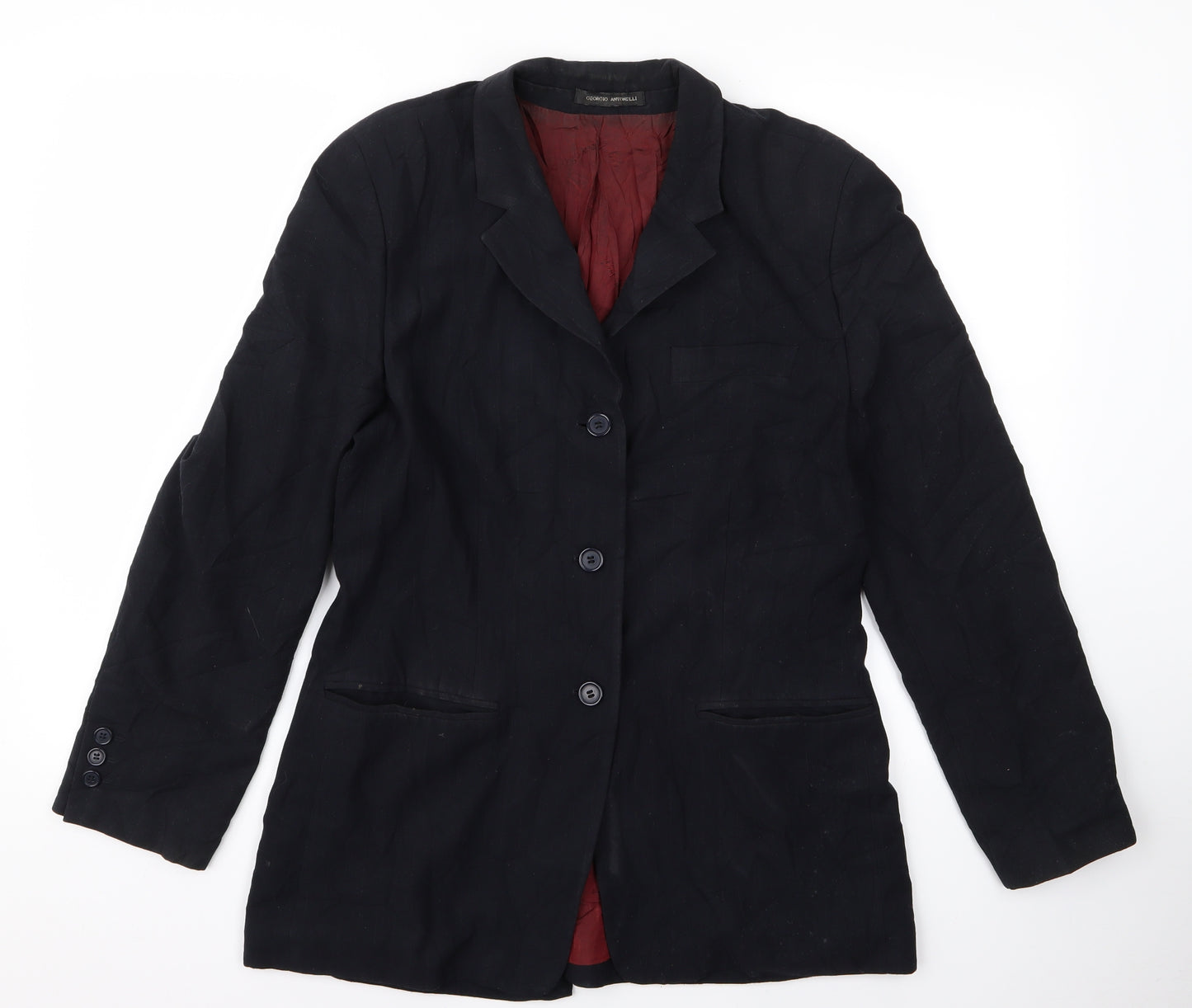 Preworn Womens Blue Striped  Jacket  Size 12