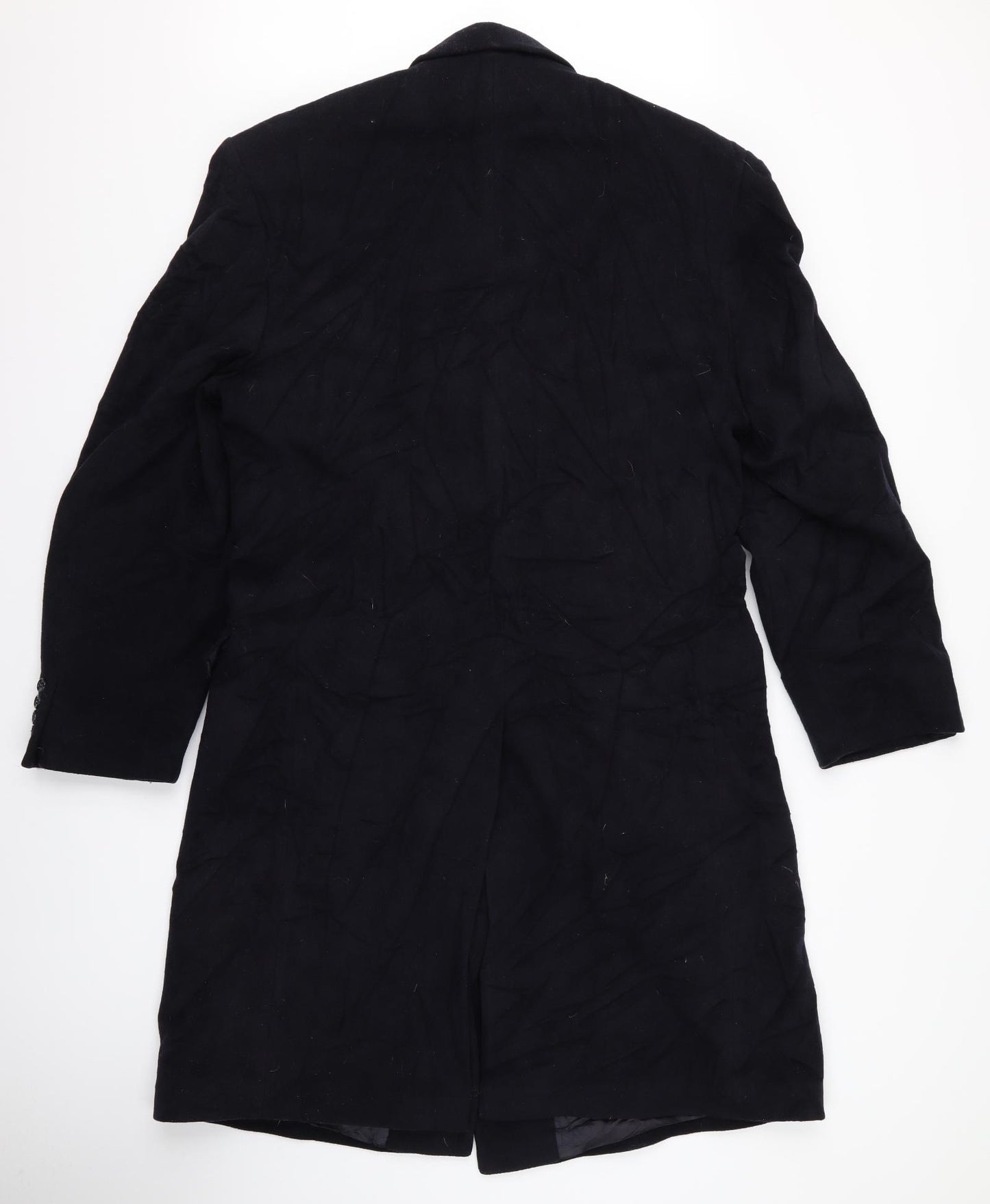 SCOTT Mens Black   Overcoat Jacket Size M