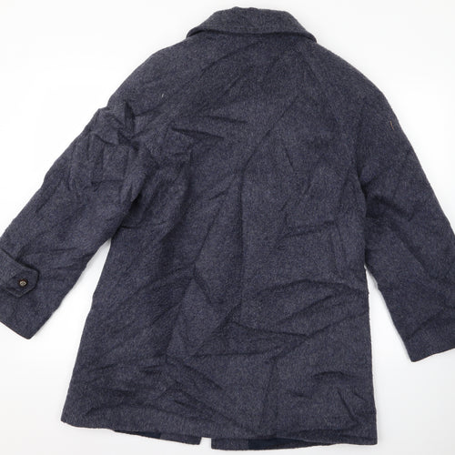 Variations Mens Blue   Overcoat Jacket Size L