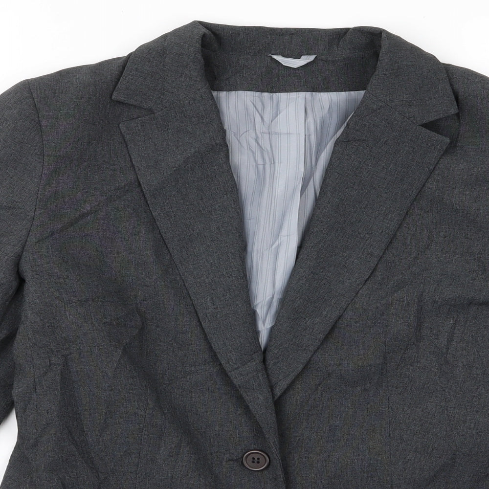 Topshop Womens Grey   Jacket  Size 10