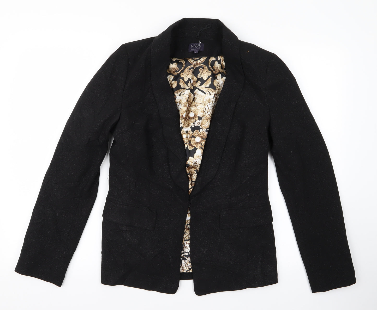 m&s Womens Black   Jacket  Size 8