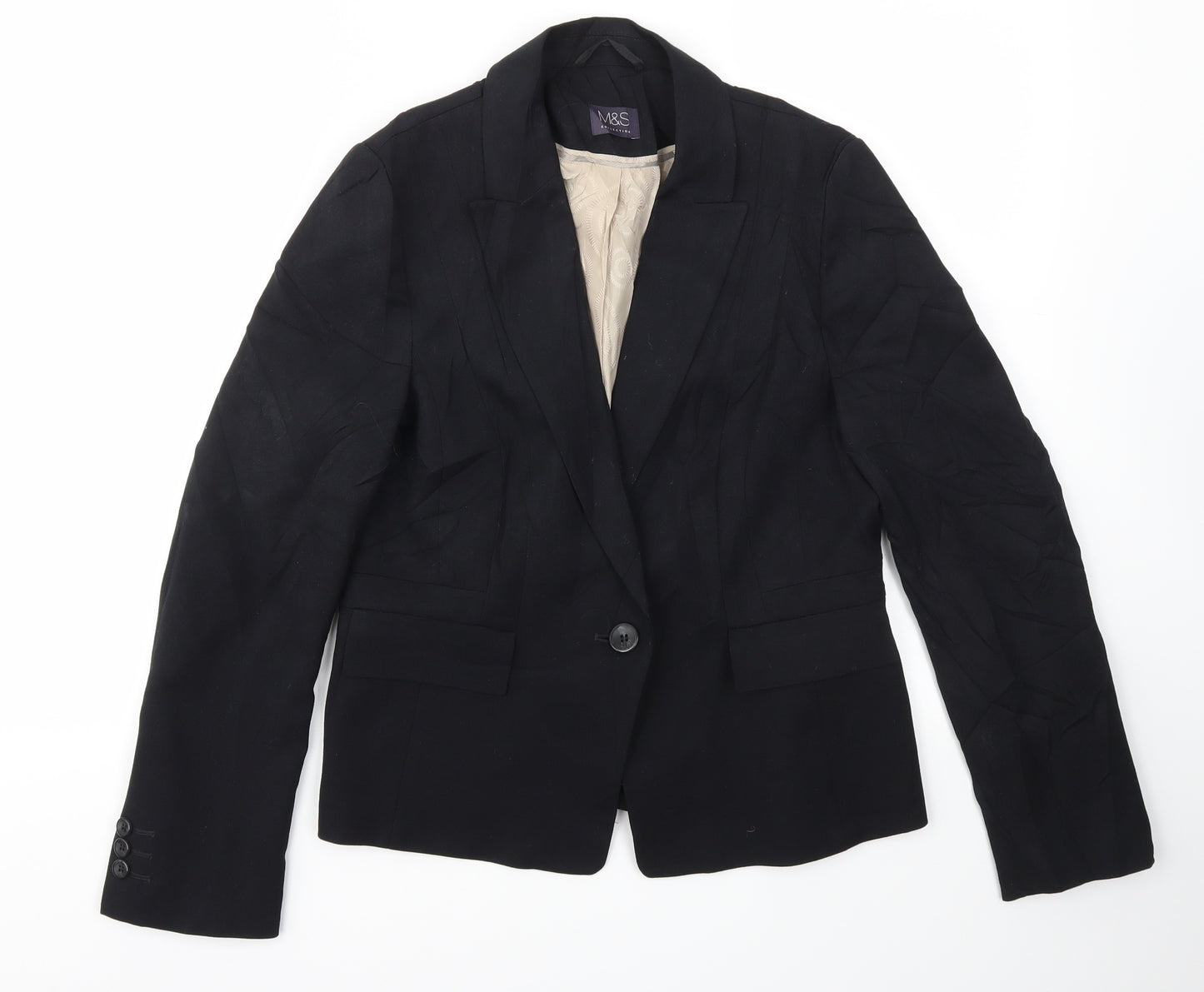 m&s Womens Black   Jacket  Size 12