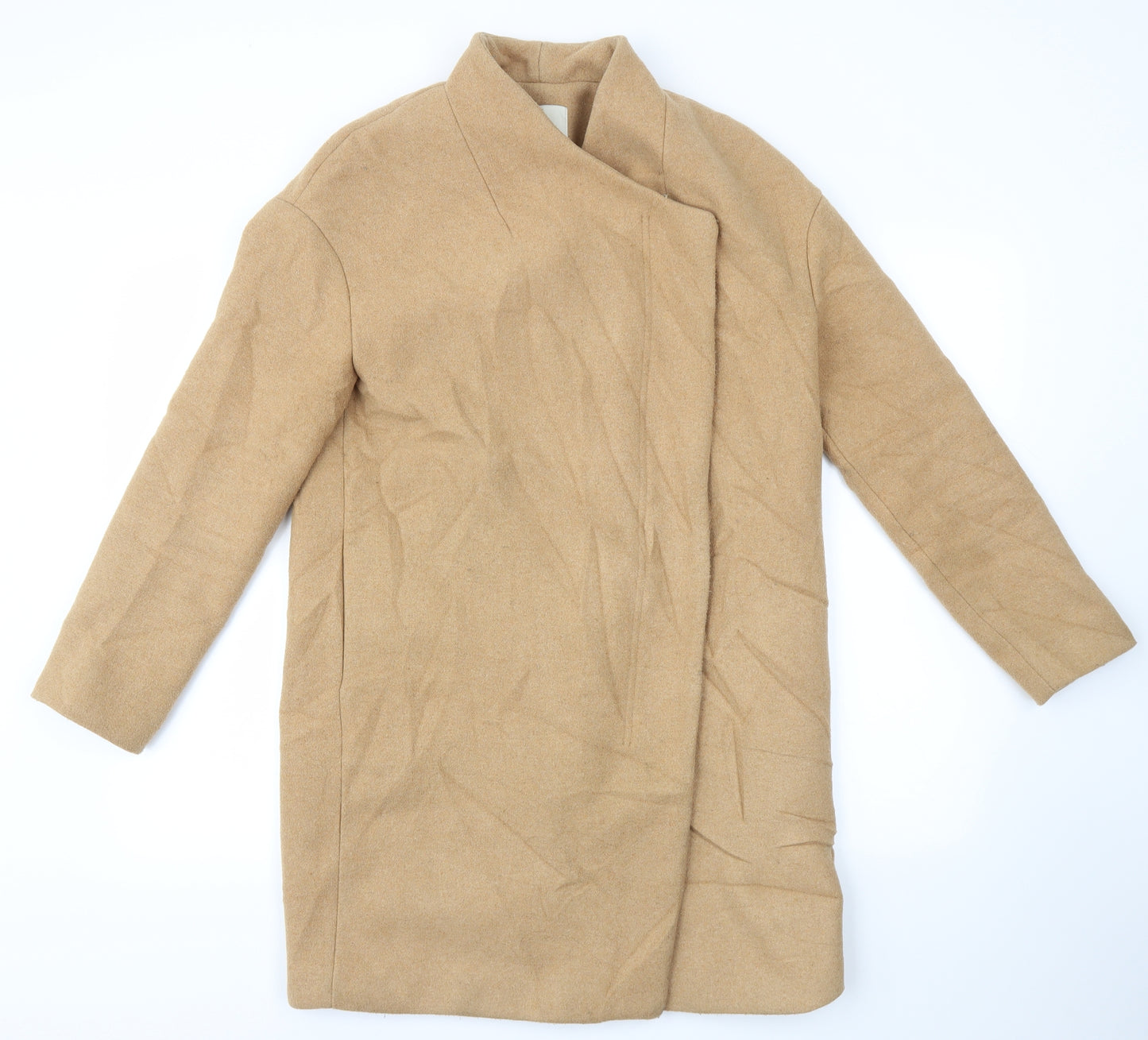 Stradivarius Womens Beige   Overcoat Jacket Size M