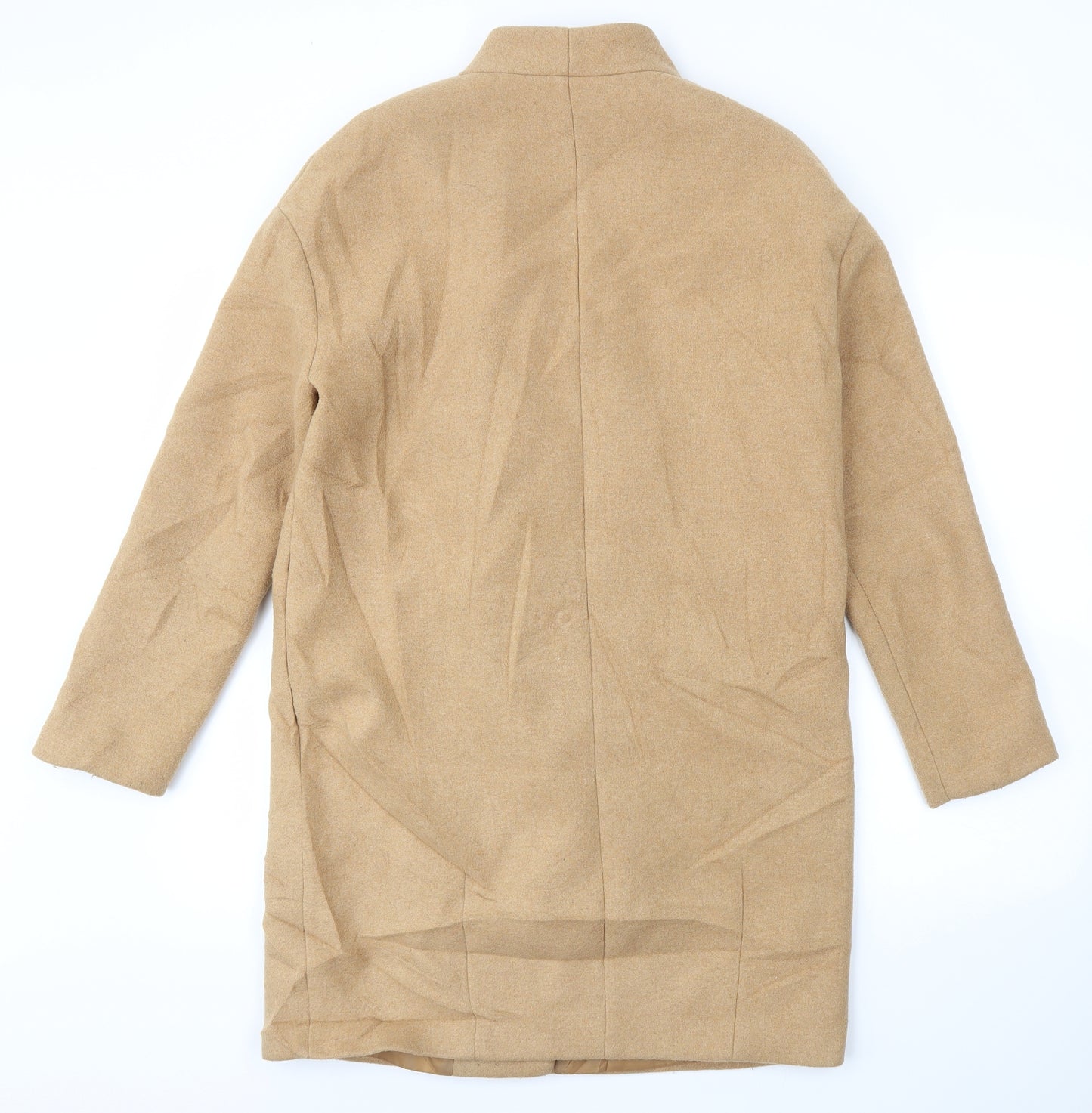 Stradivarius Womens Beige   Overcoat Jacket Size M