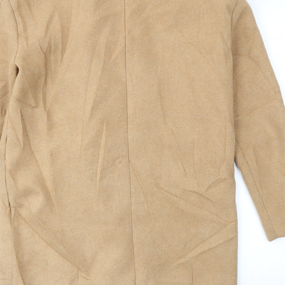Stradivarius Womens Beige   Overcoat Jacket Size M