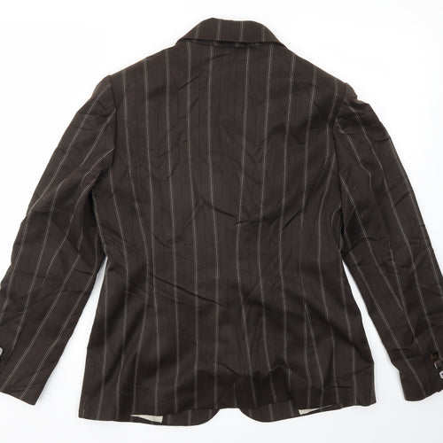 NEXT Womens Brown Striped  Jacket  Size 14
