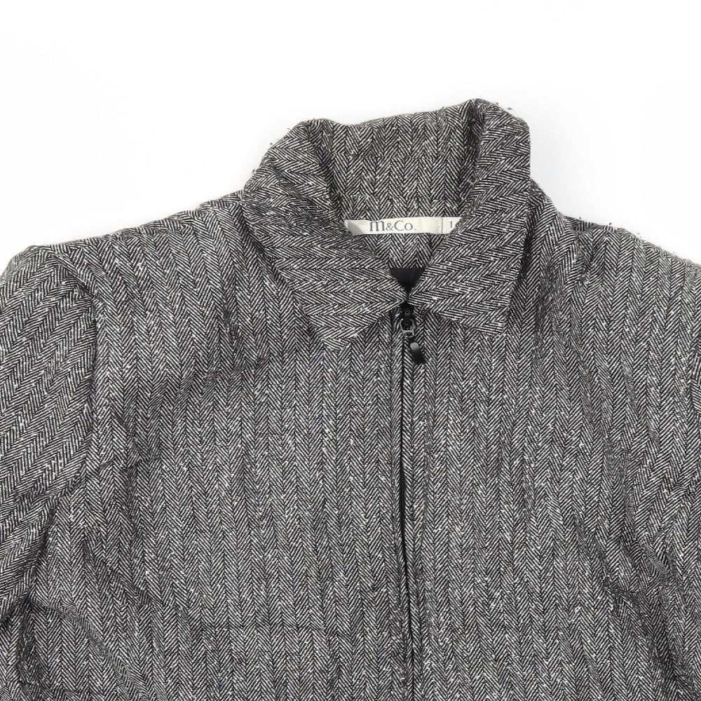 m &co  Womens Grey   Jacket  Size 16