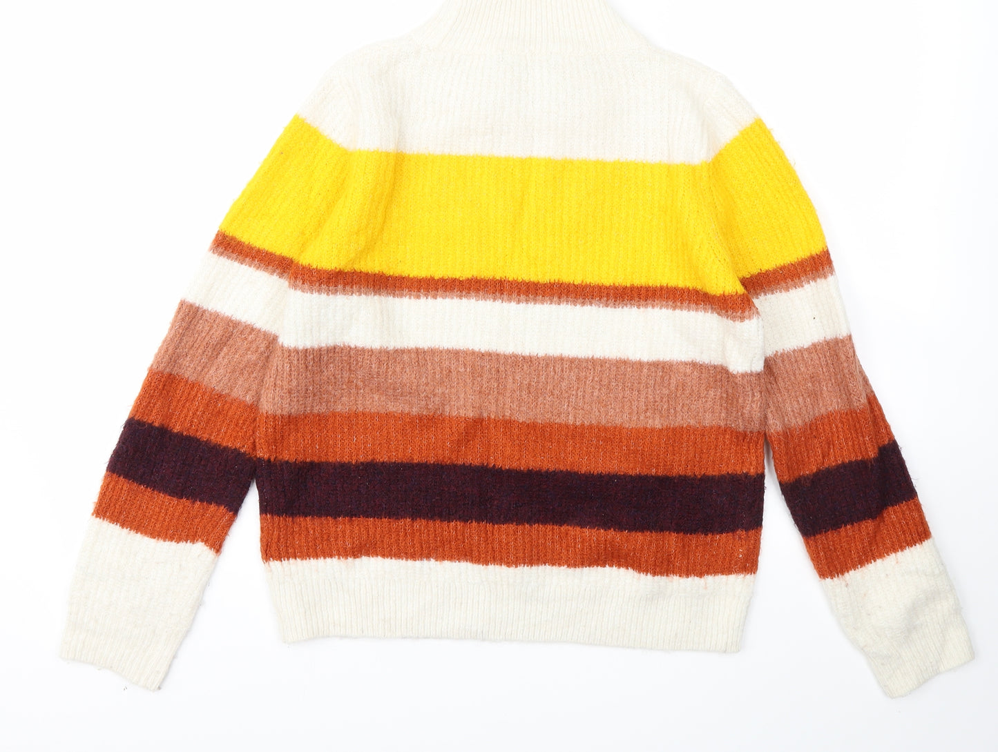 TU Womens Multicoloured Striped  Pullover Jumper Size 12