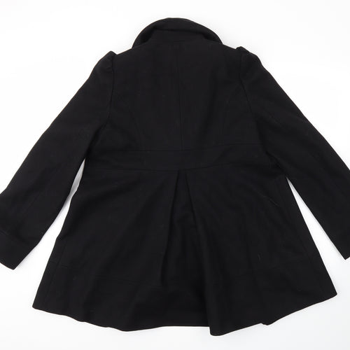 French Connection Womens Black   Overcoat Jacket Size 12