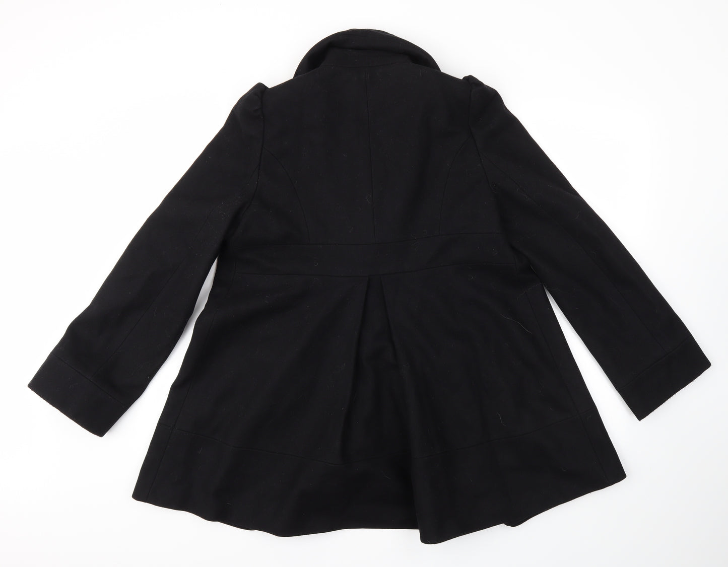French Connection Womens Black   Overcoat Jacket Size 12