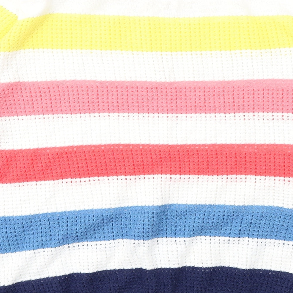 NEXT Womens Multicoloured Striped  Pullover Jumper Size 14