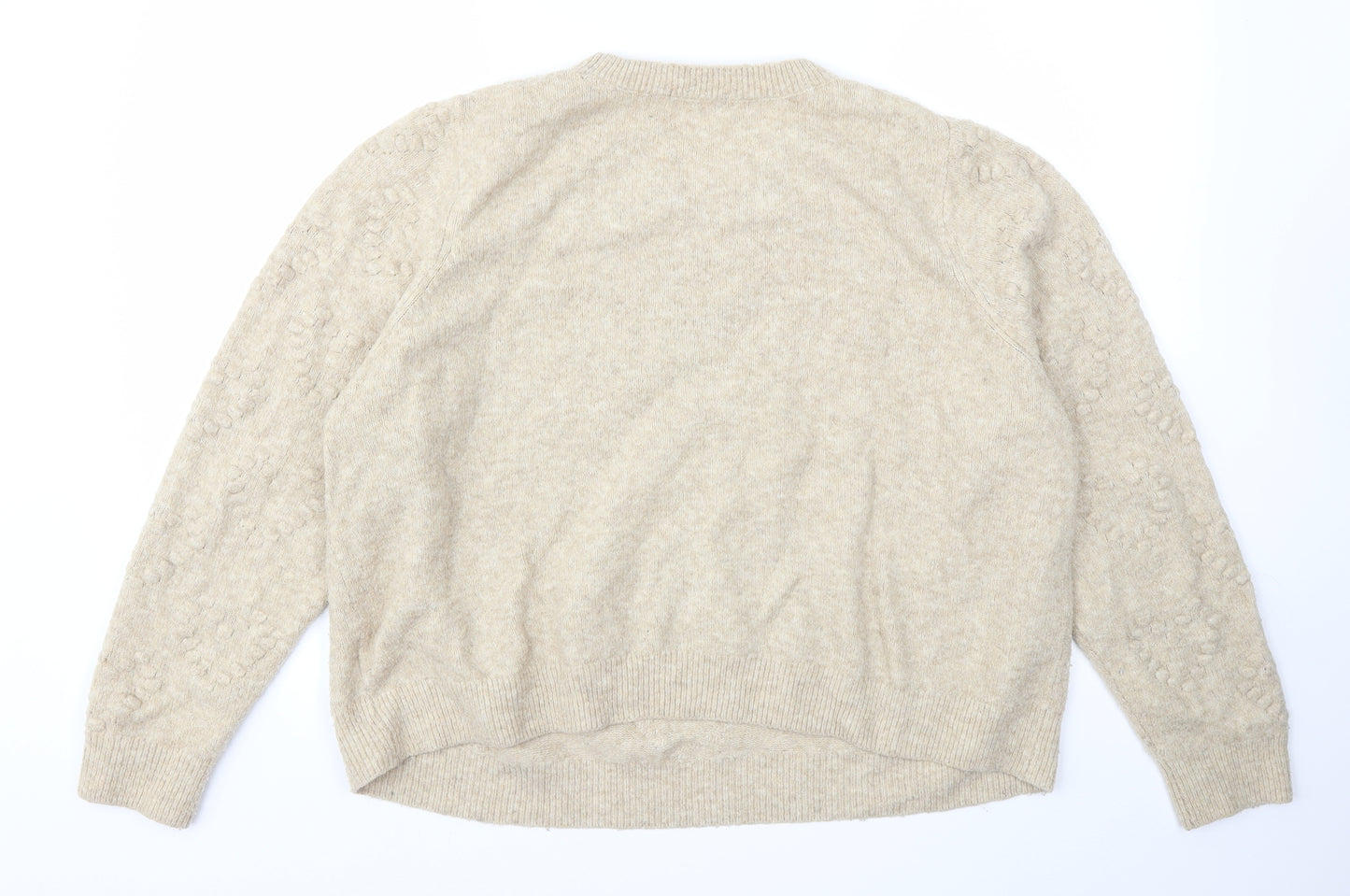 H&M Womens Beige   Pullover Jumper Size XL