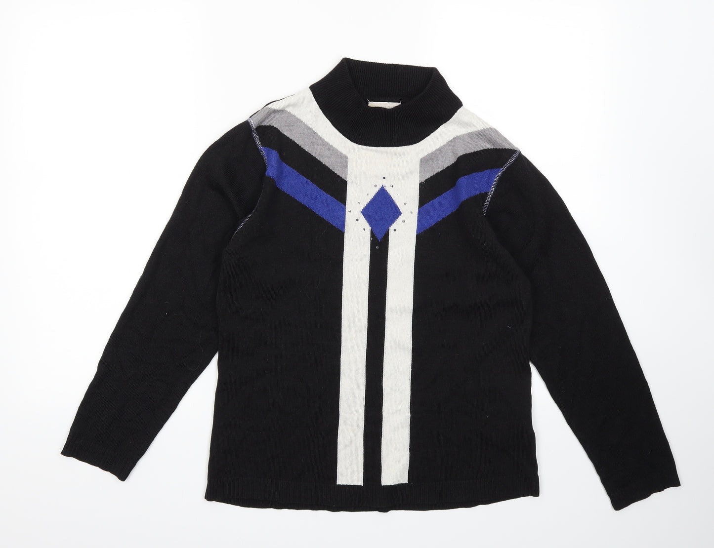 paramre Mens Black   Pullover Jumper Size M