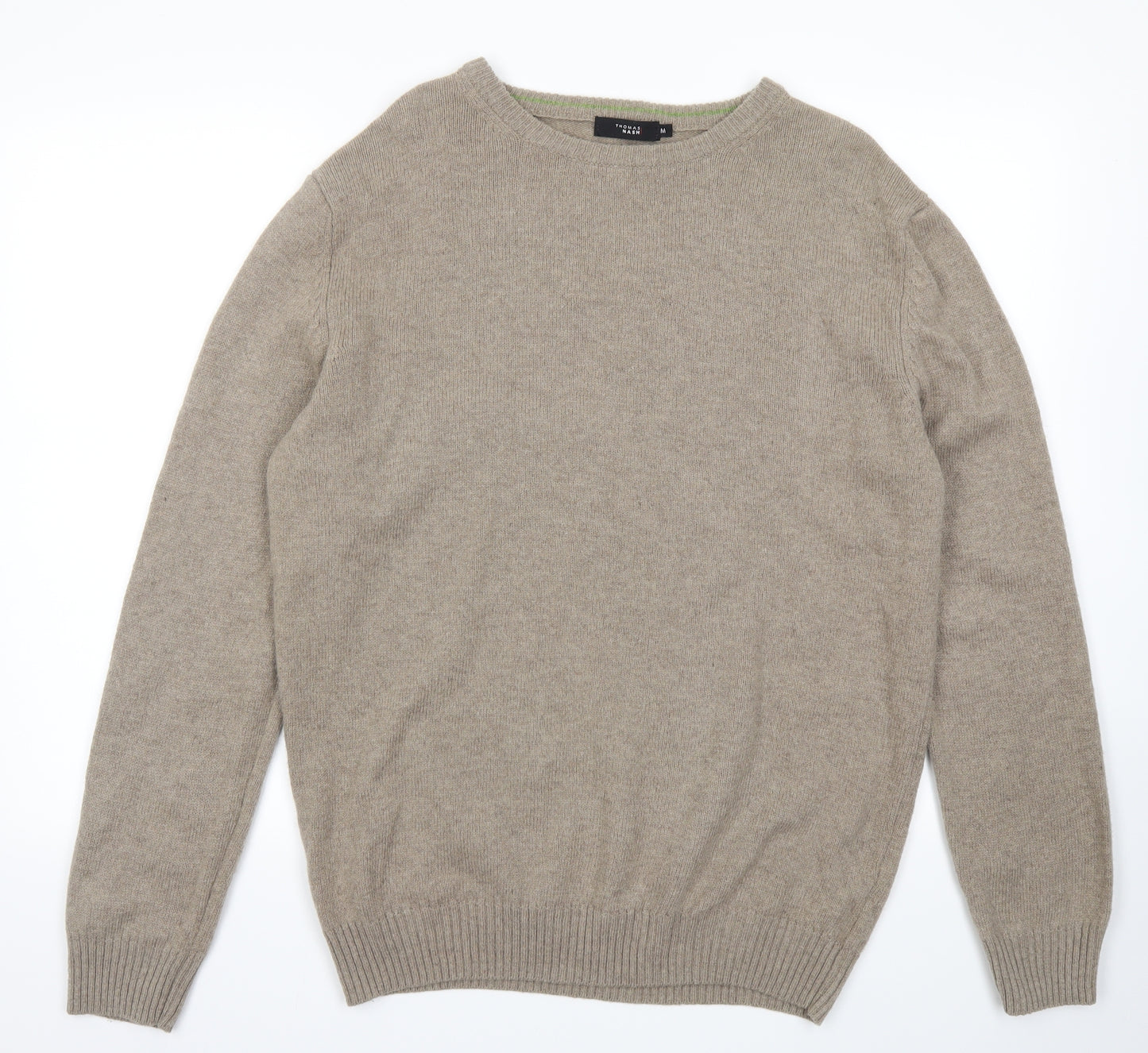 Thomas Nash Womens Beige   Pullover Jumper Size M