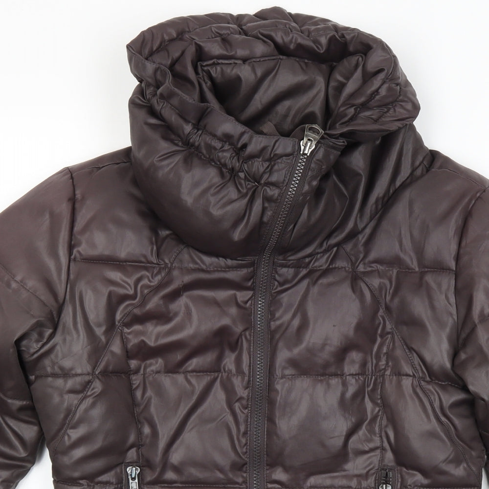 Firetrap Womens Brown   Puffer Jacket Jacket Size XS