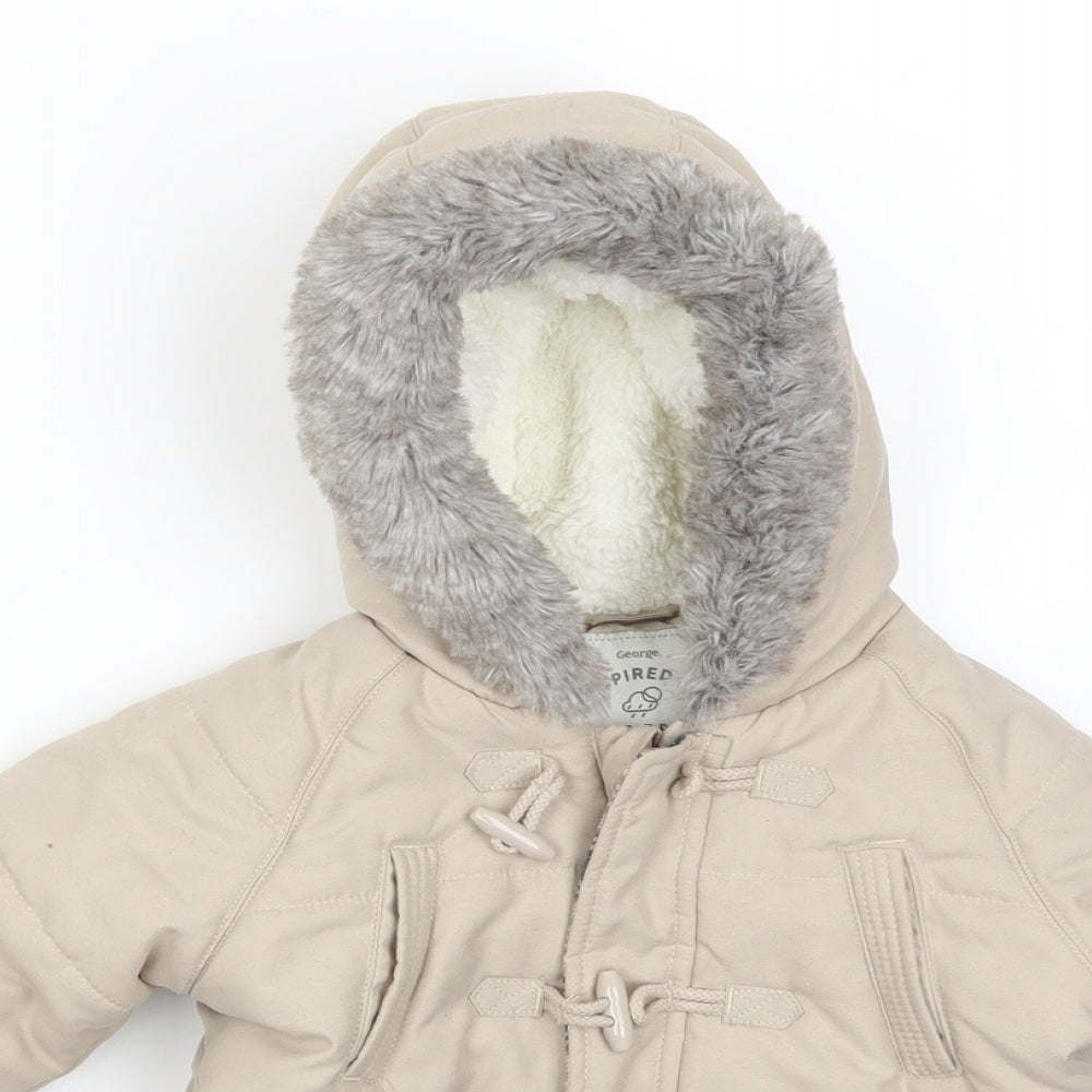 George  Beige   Puffer Jacket Jacket Size 12 Months