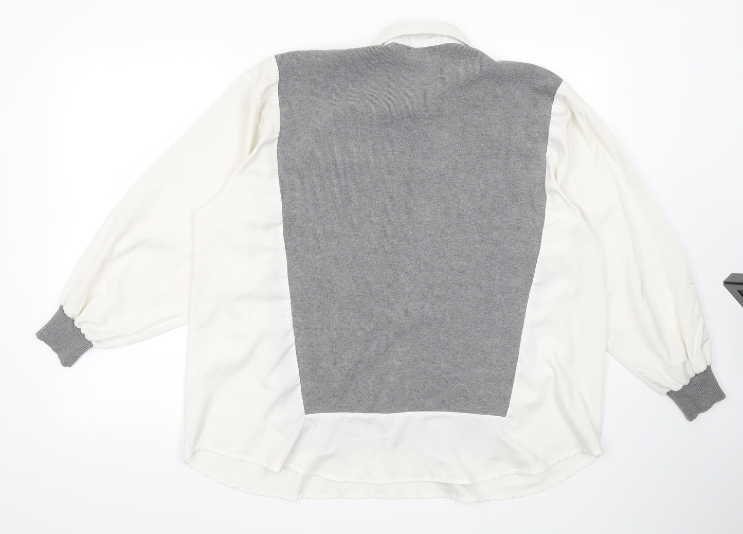 Preworn Mens Grey  Rayon Pullover Jumper Size M