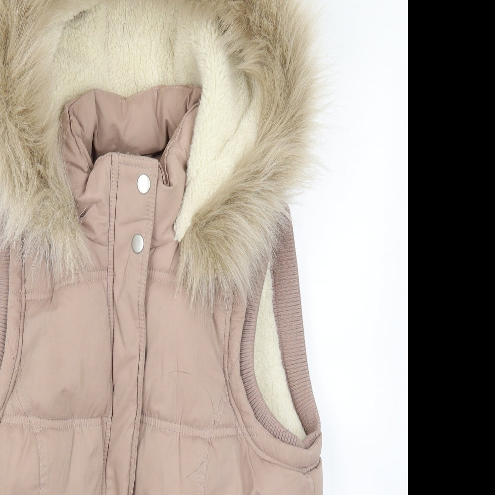 New Look Womens Brown   Gilet Jacket Size 12