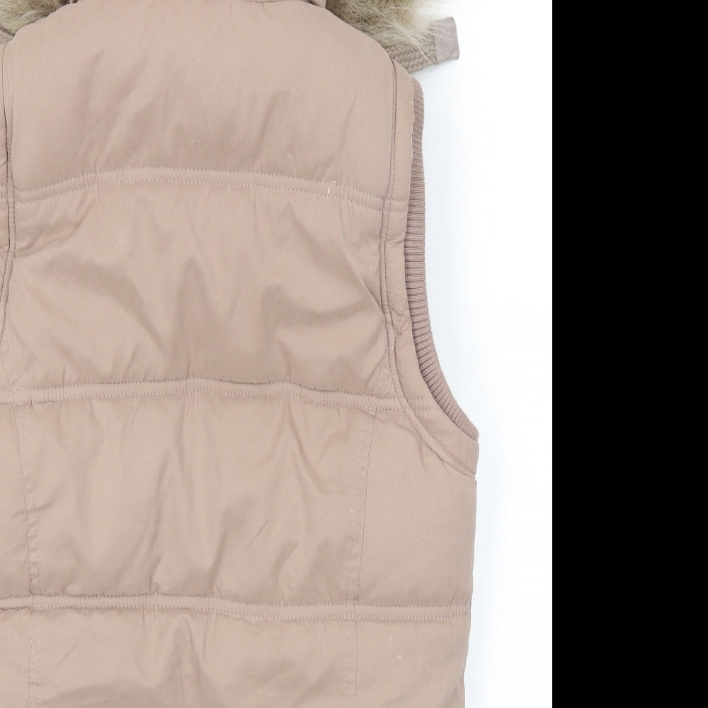 New Look Womens Brown   Gilet Jacket Size 12