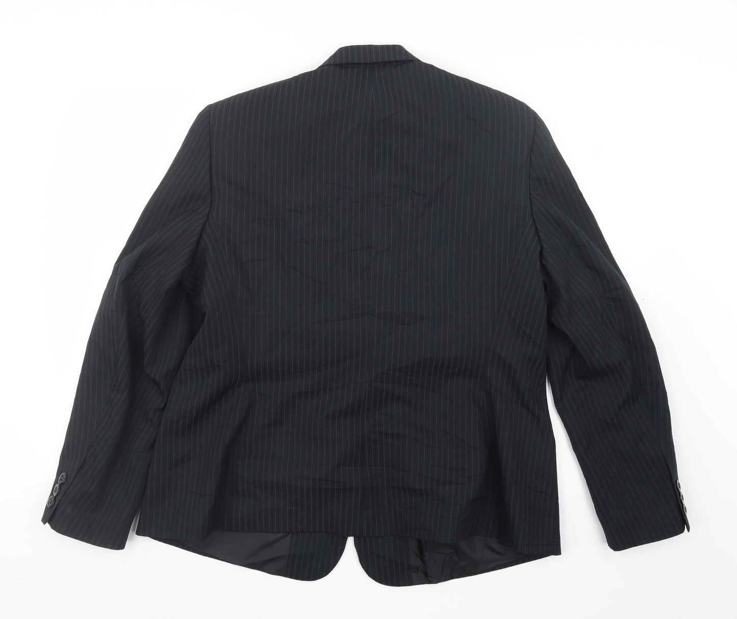 Autonomy Womens Black Striped  Jacket Blazer Size 18