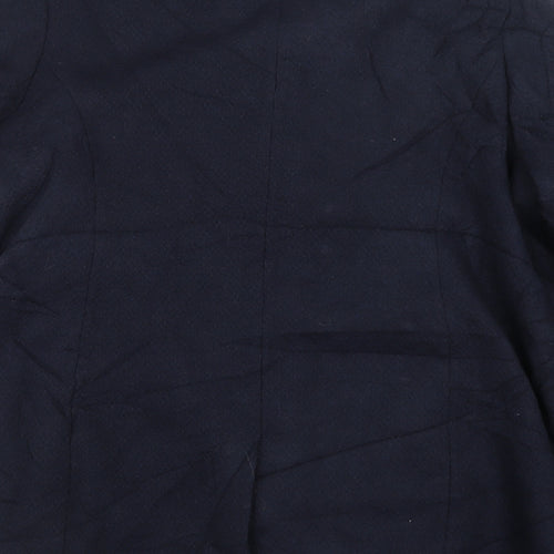 Bonmarché Womens Blue   Pea Coat Coat Size 24