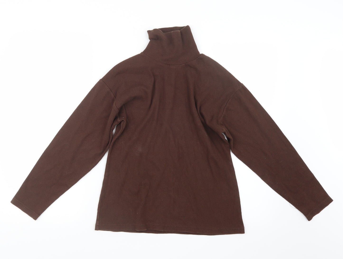 HONEY Womens Brown  Knit Pullover Jumper Size S