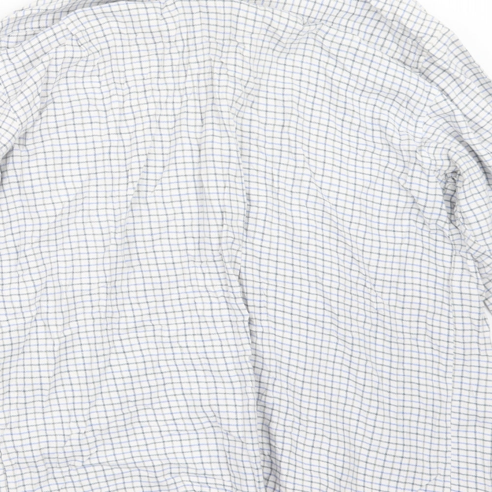 Jolliman Mens Blue Check   Button-Up Size L