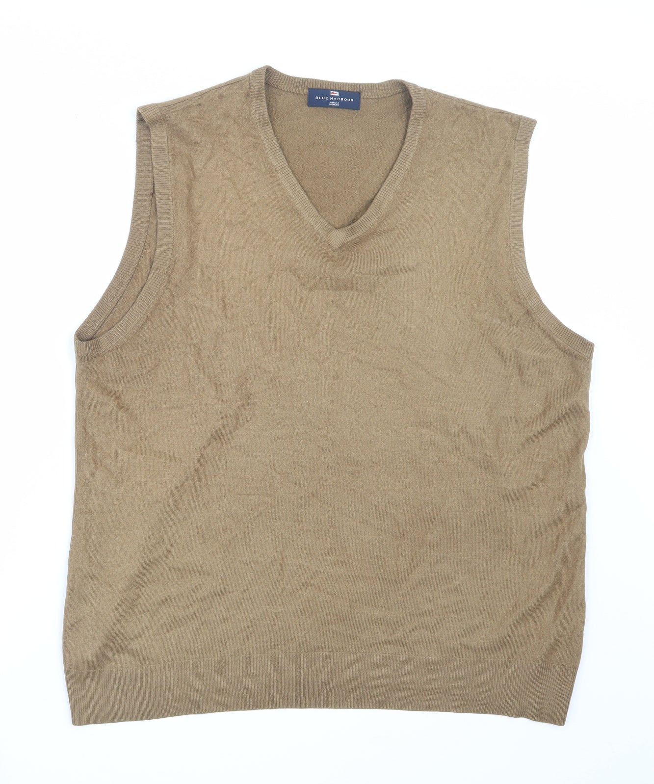 Blue Harbour Mens Brown  Knit Pullover Jumper Size L