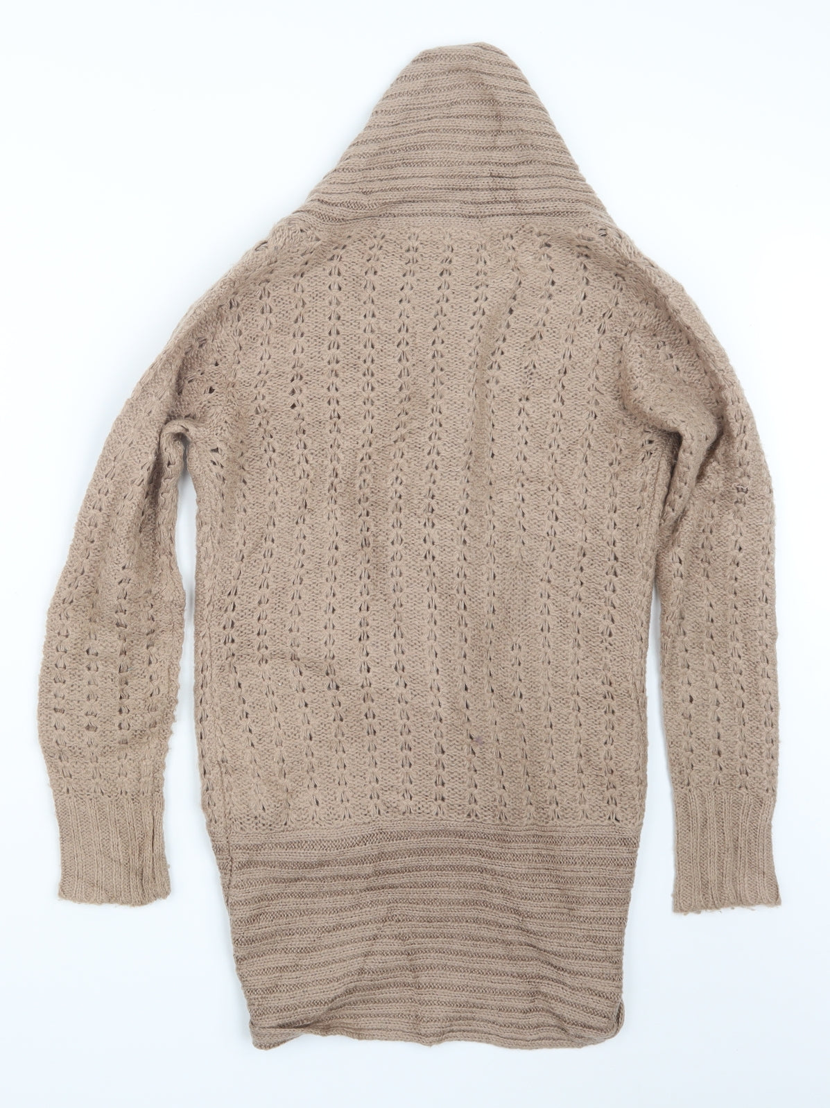 Select Womens Beige  Knit Cardigan Jumper Size 12