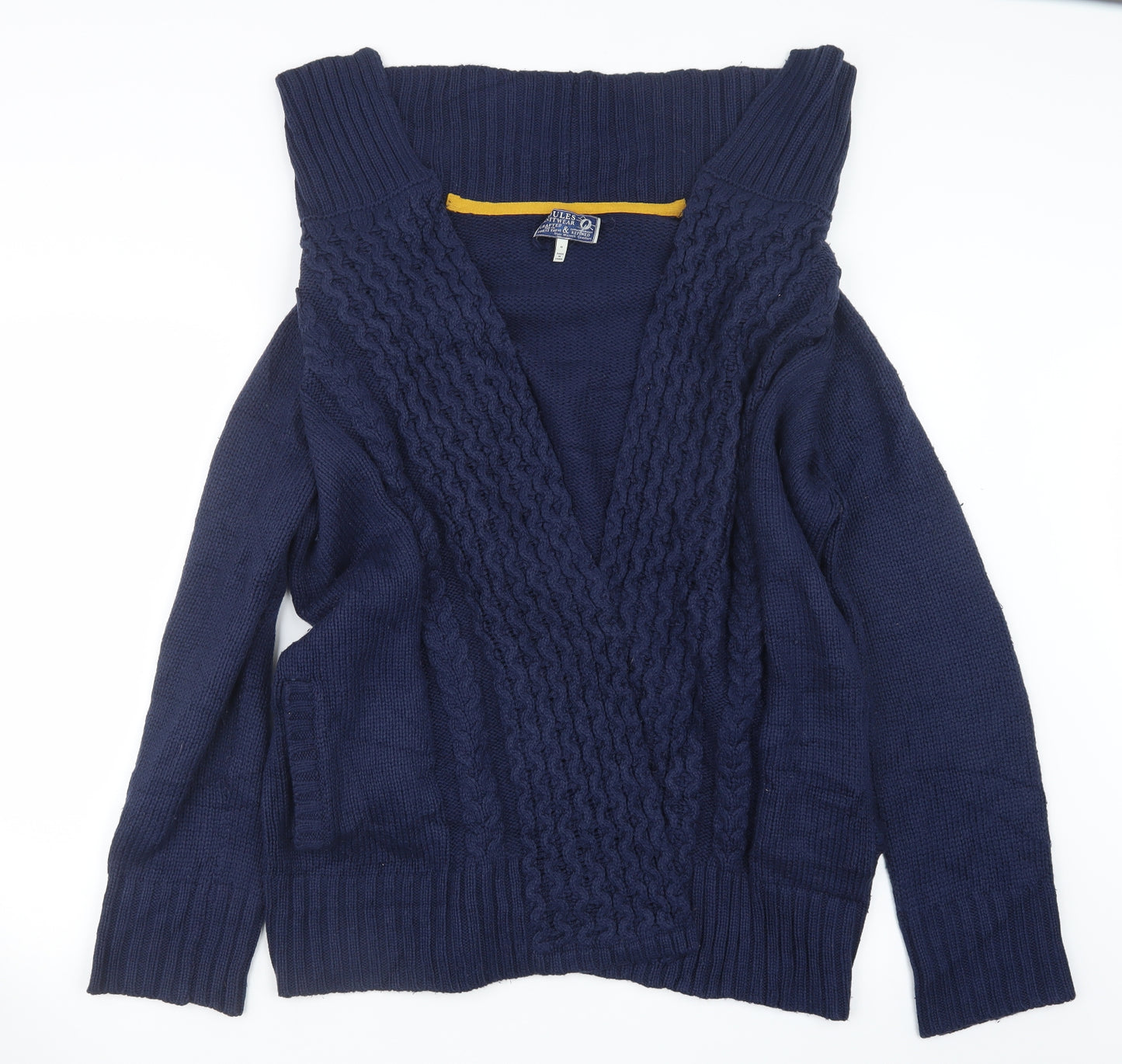 Joules Womens Blue  Knit Cardigan Jumper Size M