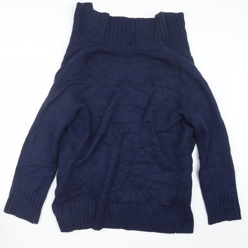 Joules Womens Blue  Knit Cardigan Jumper Size M