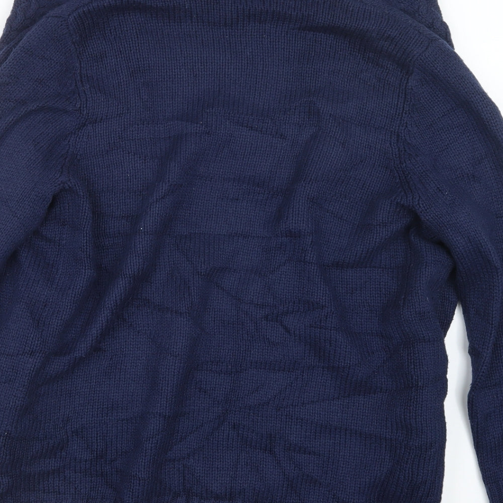 Joules Womens Blue  Knit Cardigan Jumper Size M